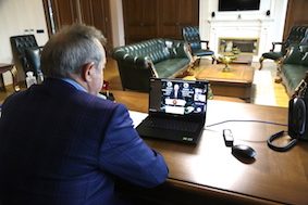 OTSO başkanı Şahin Ordu raporunu Cumhurbaşkanı Erdoğan’a sundu