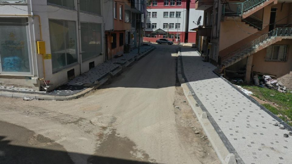 Kumru’ya modern kaldırım