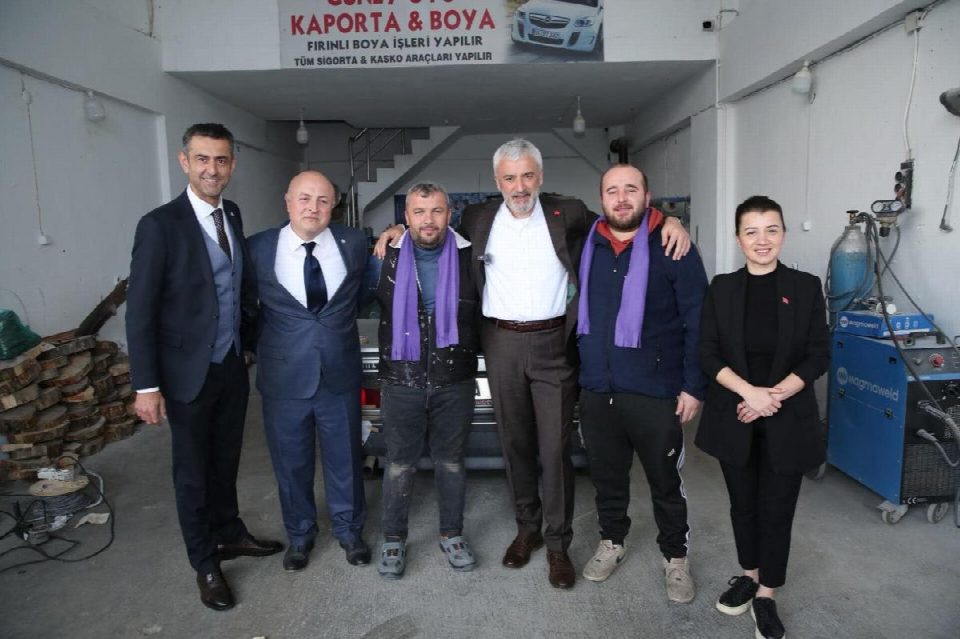 Enver Yılmaz hız kesmiyor.. Fatsa sanayi esnafından sevgi seli