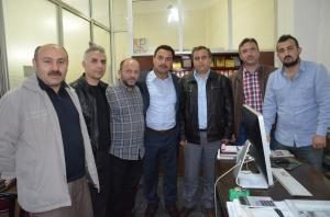 EĞİTİM-BİR-SEN İLÇE TEMSİLCİLİĞİNDEN GAZETEMİZE ZİYARET
