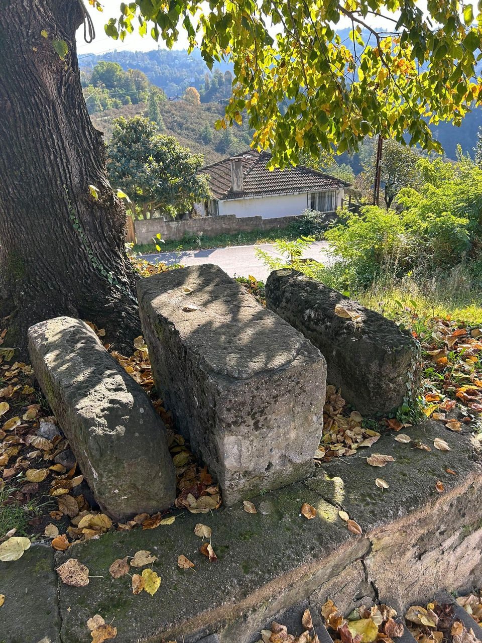 Roma Dönemi’ne ait yaklaşık 1800 yıllık mil taşını bilmeden oturak olarak kullanılmış