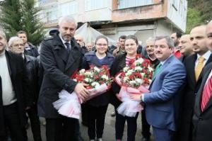 YILMAZ VE ANLAYAN’A ASLANCAMİ VE ILICA’DA COŞKULU KARŞILAMA