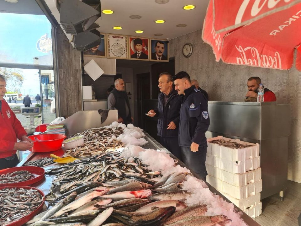 Ordu’da balık tezgâhları denetleniyor