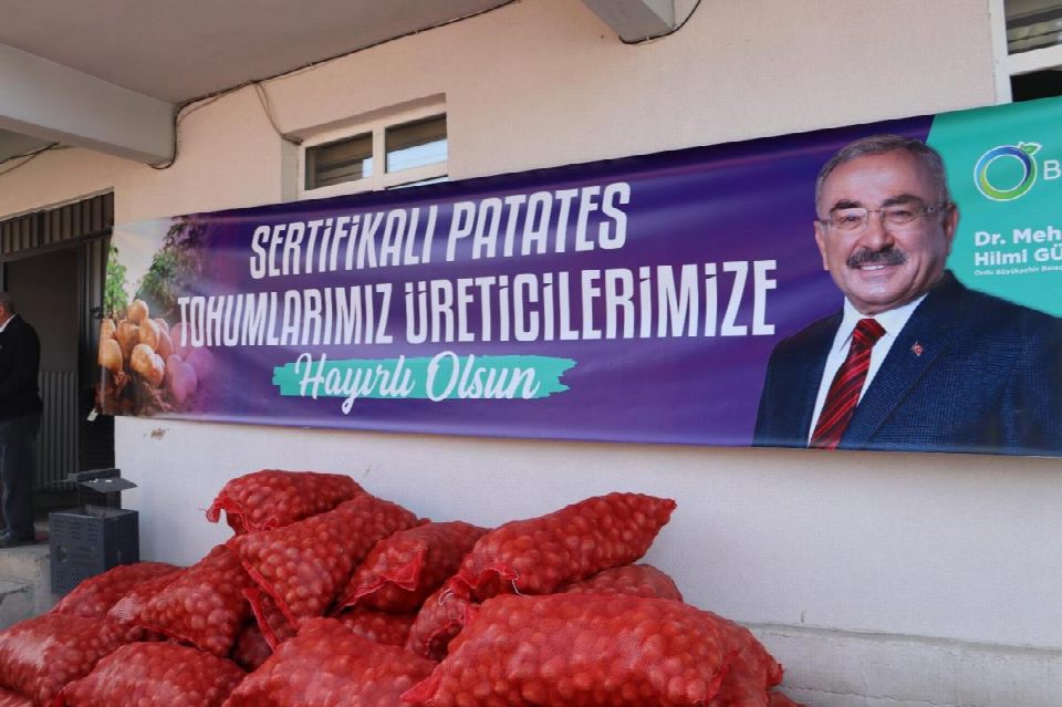 Büyükşehir, 6 ilçede 45 ton tohumluk patates dağıttı