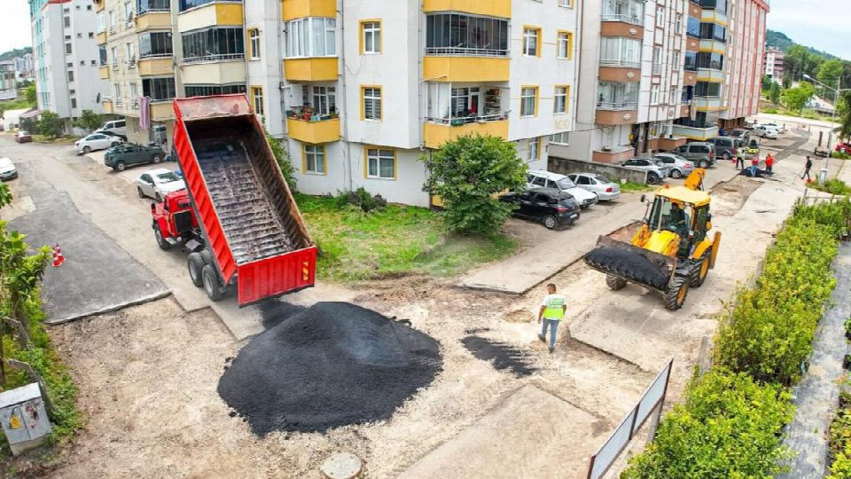 Fatsa’da altyapı ve yol onarım çalışmaları devam ediyor
