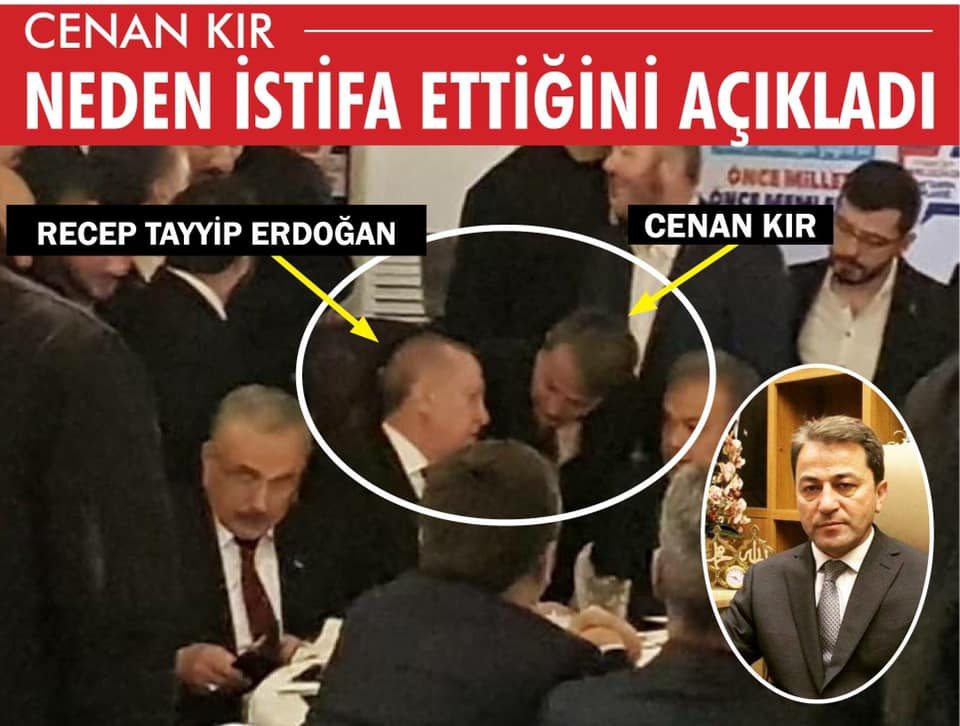 İstifa eden AK Parti İlçe başkanından zehir zemberek açıklama !...