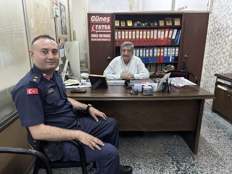 Fatsa İlçe Jandarma Komutanı Üstegmen Yusuf Ünsal veda etti