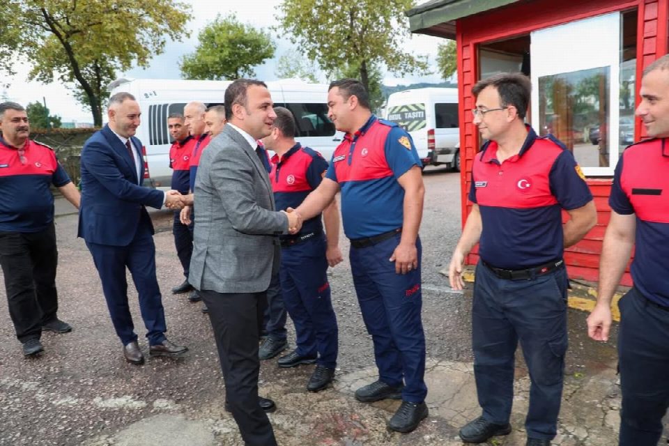 Başkan Kibar “ İtfaiye personeline her zaman minnettarız”