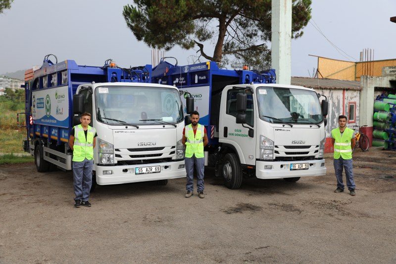FATSA’YA 2 ADET YENİ AMBALAJ ATIKLARI TOPLAMA KAMYONU GELDİ