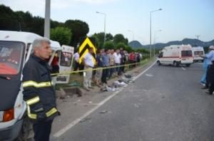 Kazada 14 kişi yaralandı