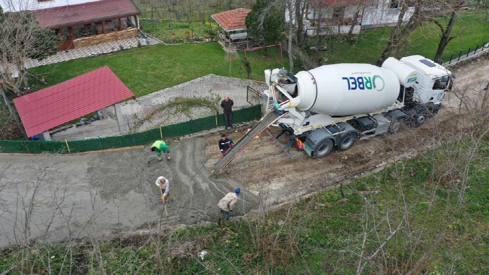 Fatsa’da beton yol konforu Bucaklı’ya ulaştı