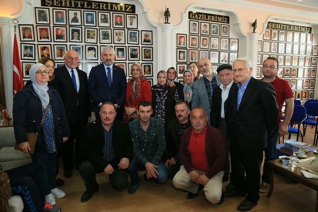 Başkandan şehit ve gazilere vefa