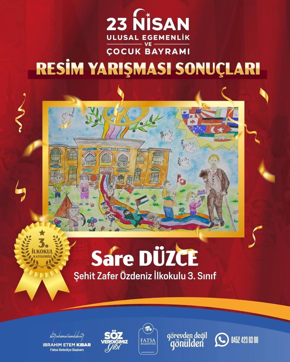 Fatsa’da 7. ödüllü resim yarışması sonuçlandı