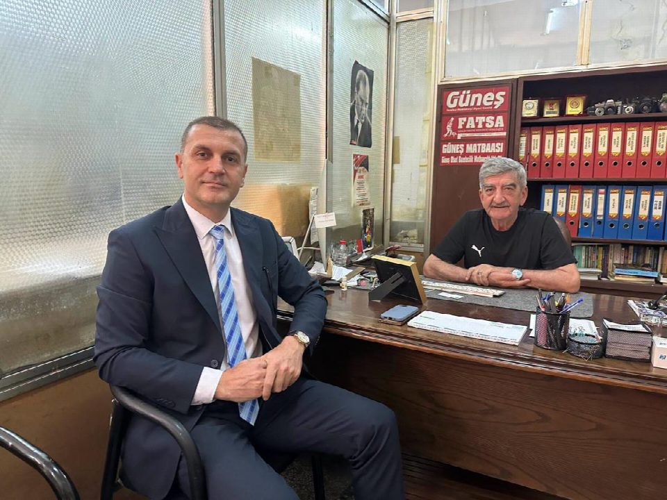 TEB Fatsa şube müdürü Mehmet Aydık gazetemizi ziyaret etti