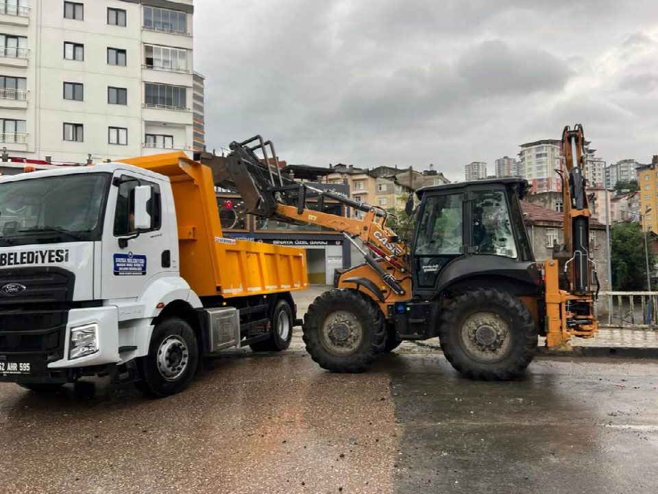 Fatsa’da aşırı yağış seferberliği: Ekipler sahada