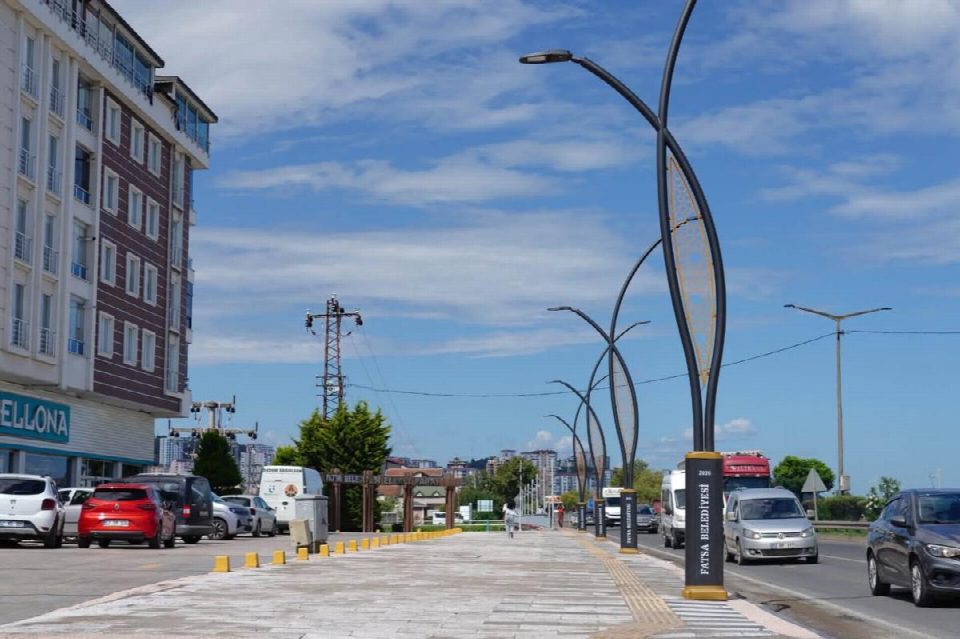 Fatsa sahil caddesi modern görünümüne kavuştu