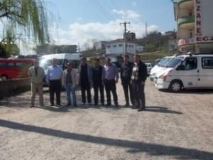 TOZLU YOL DOLMUŞ ŞOFÖRLERİNİ BIKTIRDI