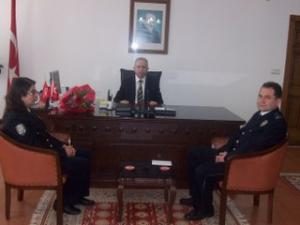 10 NİSAN POLİS HAFTASI NEDENİYLE KAYMAKAM YURDAER ZİYARET EDİLDİ