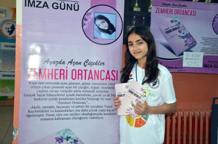 Fatsa’da 7. sınıf öğrencisi kitap yazdı