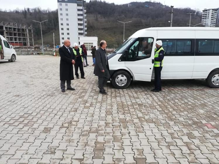 Fatsa'da öğrenci servisleri denetlendi