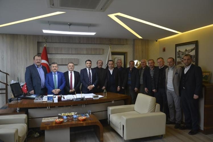 Başkan Anlayan kooperatif yönetimi ile bir araya geldi