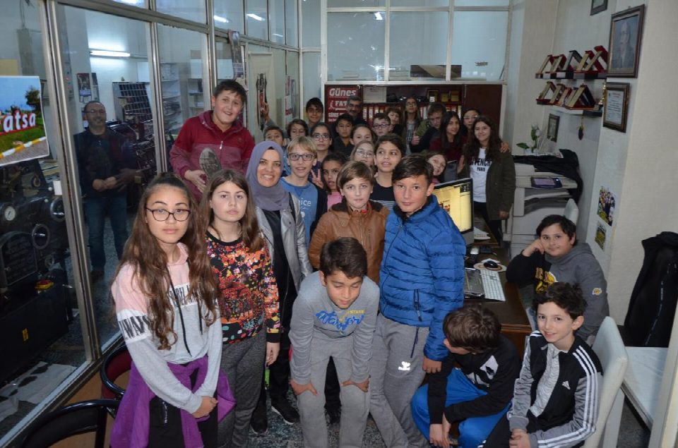 Öğrencilerden gazetemize ziyaret
