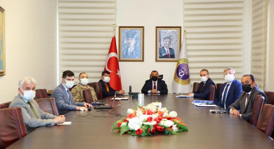 Covid-19 Pandemisi değerlendirme Toplantısı, Vali Sonel’in başkanlığında yapıldı