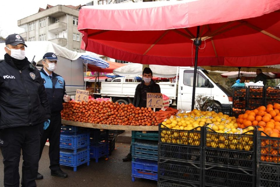 Zabıta ve polis ekiplerinden ortak denetim