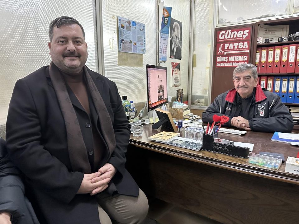 CHP Fatsa belediye başkan aday adayı Ecz. Karaoğlanoğlu gazetemizi ziyaret etti