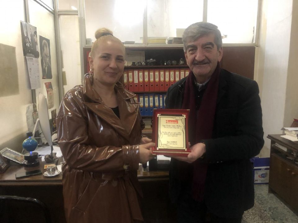 Ordu'nun Değerleri plaketle ödüllendirildi...