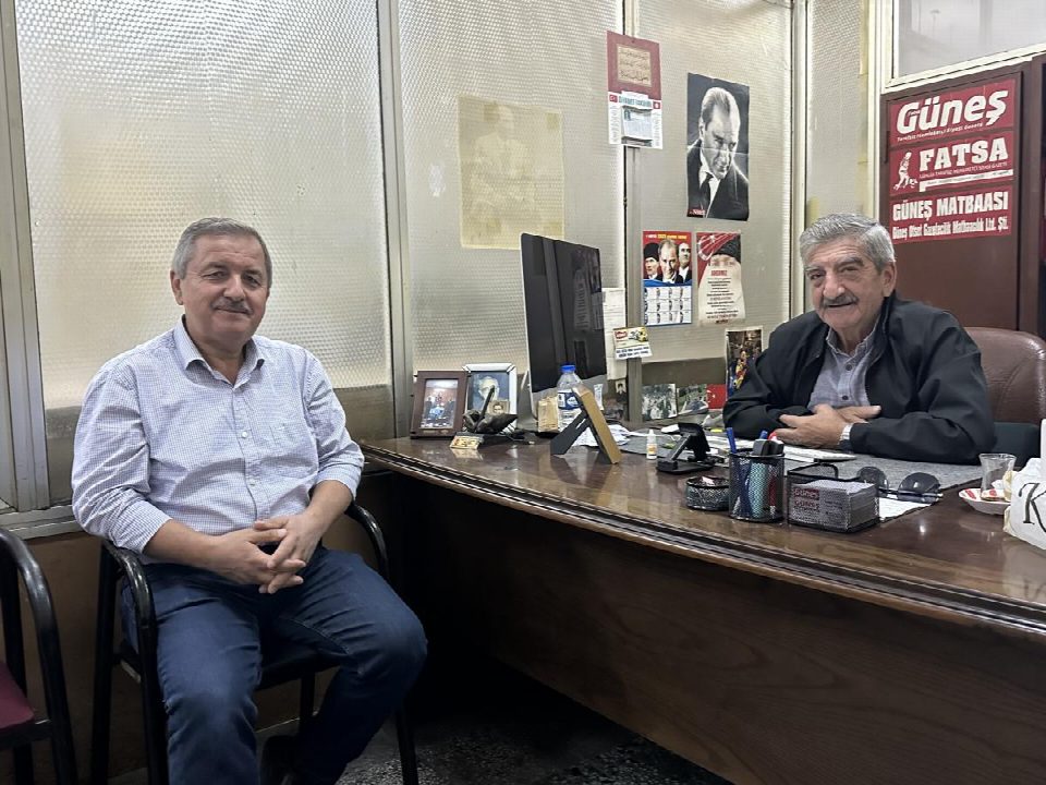 Önceki dönem Fatsa belediye başkanı Hüseyin Anlayan gazetemizi ziyaret etti