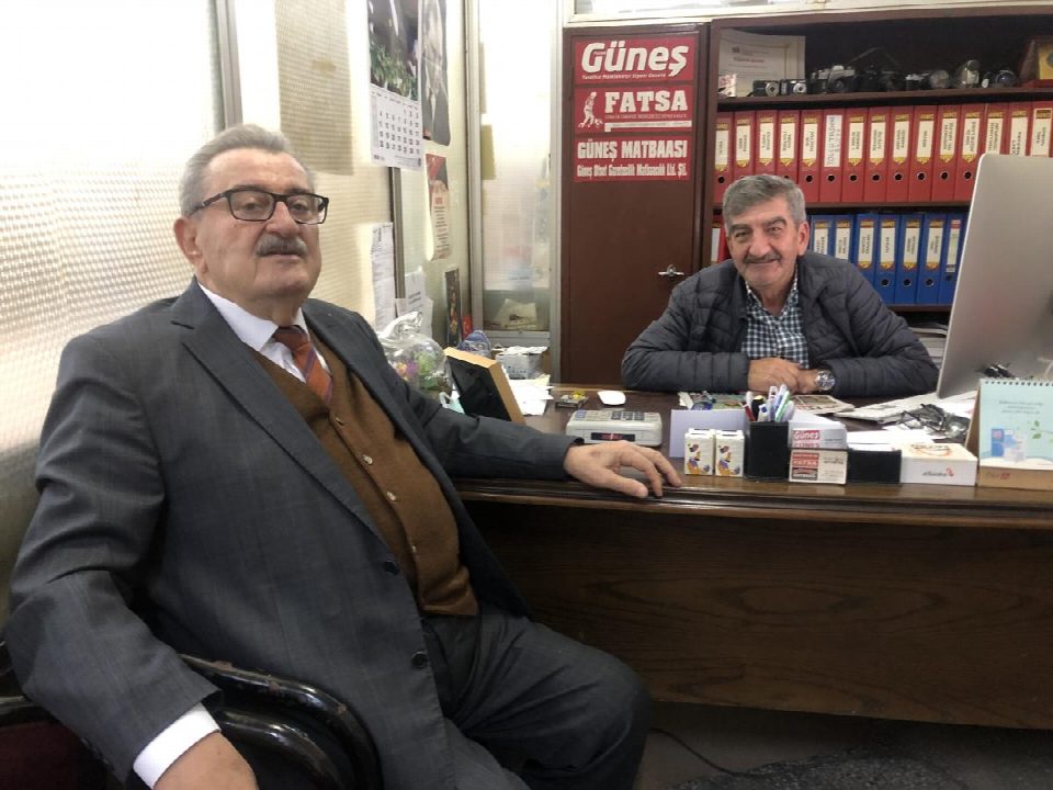 Fındık tüccarı Rahmi Yangın, gazetemizi ziyaret etti