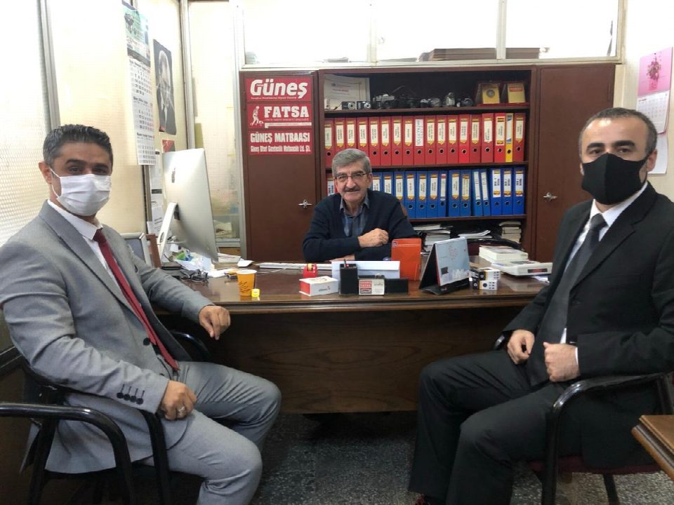 Kasdaş ve Ferhatoğlu gazetemizi ziyaret etti