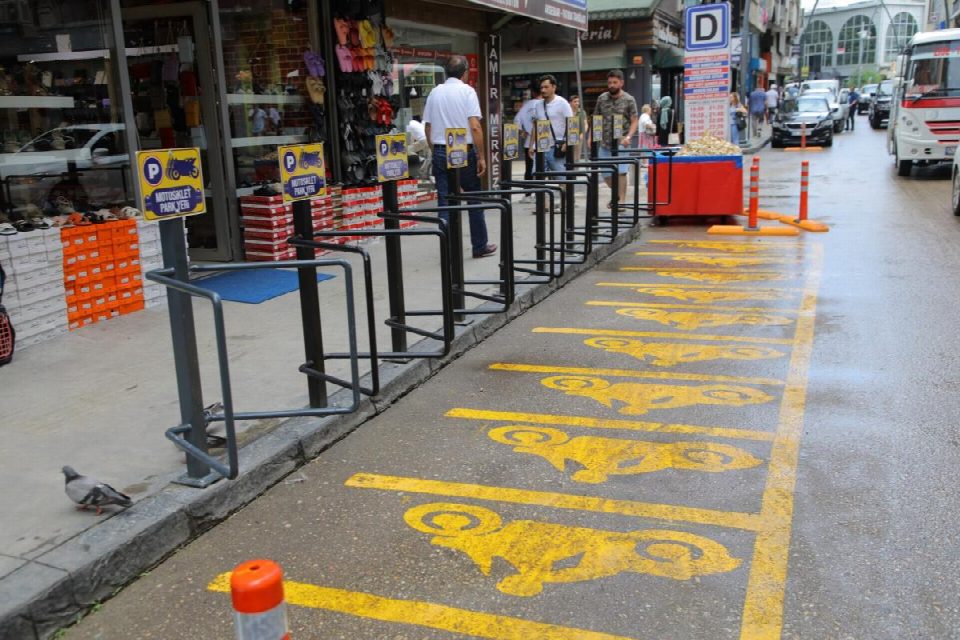 Fatsa’da kilitli motosiklet park alanları açıldı
