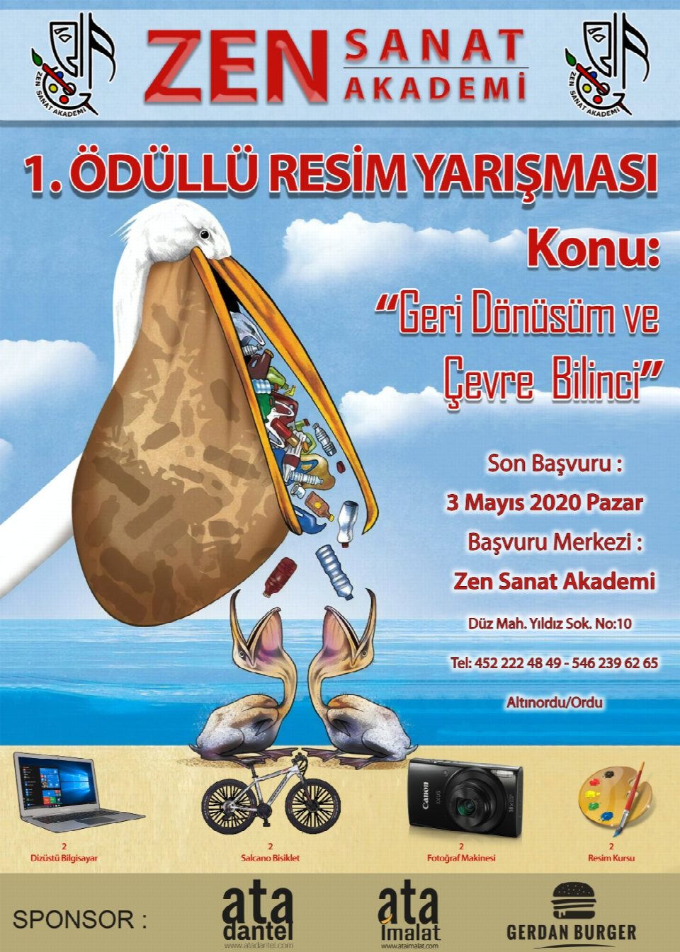 ZEN sanat akademi’den çevreye duyarlı resim yarışması