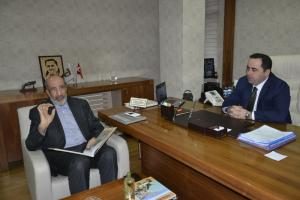 ARAŞTIRMACI YAZAR ABDURRAHMAN DİLİPAK’DAN BELEDİYEYE ZİYARET