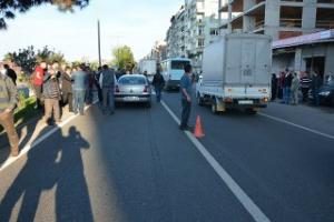 -KARŞIDAN KARŞIYA GEÇERKEN ARAÇ ÇARPTI