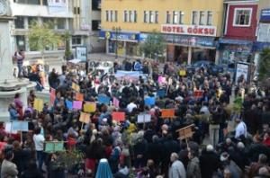 SİYANÜRE KARŞI EYLEM YAPILDI
