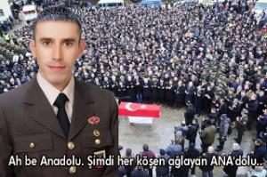 ŞEHİDİMİZİ UĞURLADIK