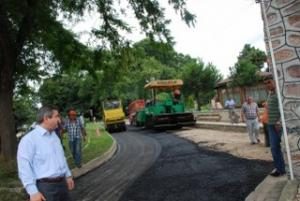 İSKELE YOLU ASFALTLANIYOR