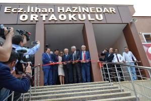 ECZACI İLHAN HAZİNEDAR ORTAOKULU GÖRKEMLİ BİR TÖRENLE EĞİTİM-ÖĞRETİME AÇILDI