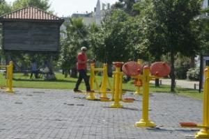 Fitness spor aletleri büyükşehir belediyesi tarafından yenilendi