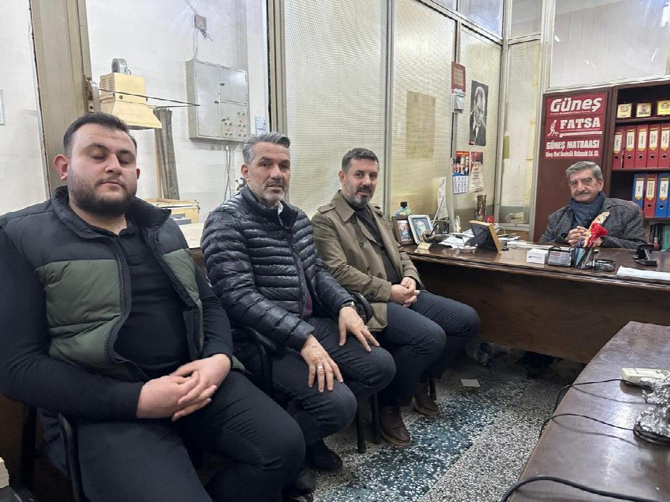 Anahtar Parti Fatsa ilçe başkanı Coşkun Sipahioğlu gazetemizi ziyaret etti