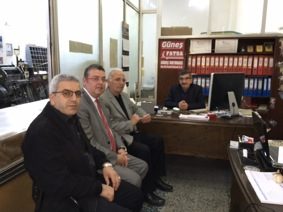 Bahadır Baş gazetemizi ziyaret etti