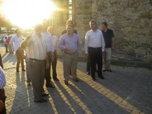 Eski İçişleri Bakanı Şahin Bolaman Yeni Pazar’da ki Cami’de incelemelerde bulundu