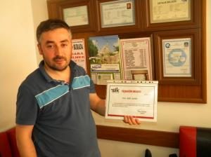 TÜİK’den Fatsalı Kuaföre Teşekkür Belgesi