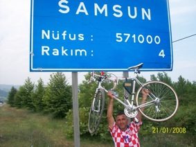 Fatsalı bisikletçiler Samsun’da
