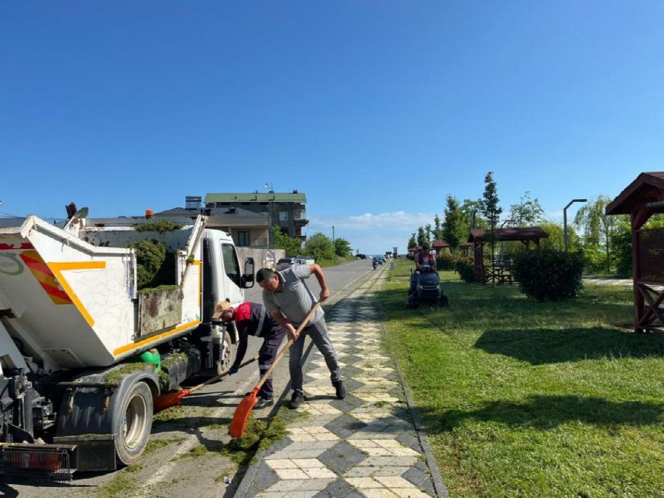 Büyükşehirden ot biçme ve temizlik mesaisi
