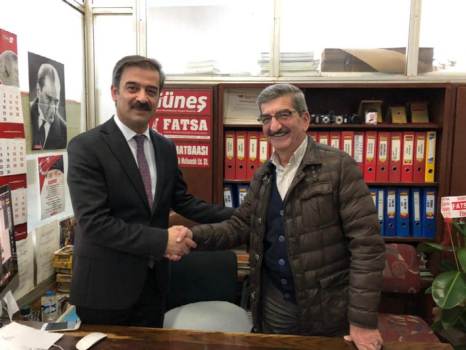 AK Parti Fatsa Belediye Başkan A. Adayı Murat Yiğit gazetemizi ziyaret etti