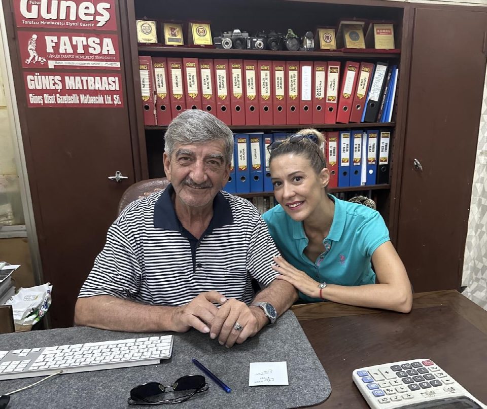 Mimar Elif Çamaş Güneş gazetesini ziyaret etti “Fatsa’nın her yerinde babamın ayak izleri var”